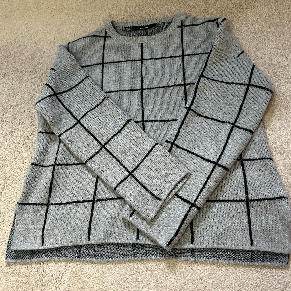 Vero Moda Sweater Black and Gray Size L